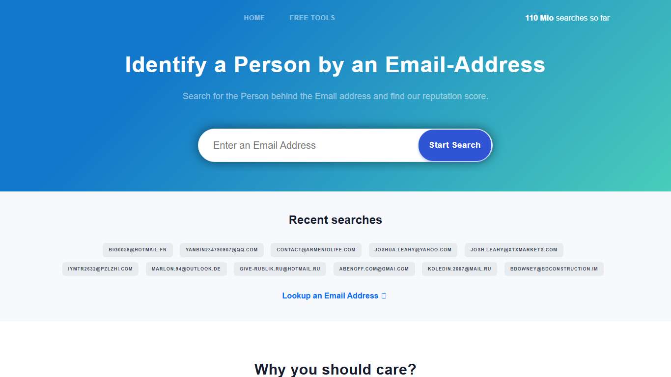 Uncover the identity behind a email communication with EmailSherlock.com